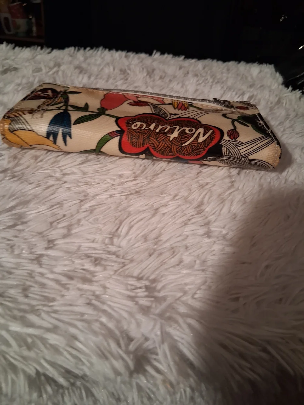 Sakroots Cream Floral Canvas Wallet with Multicolor Print